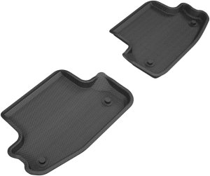 Audi S5 Coupe Floor Mats - Rear - 3D MAXpider - Kagu - Black - `18-`20